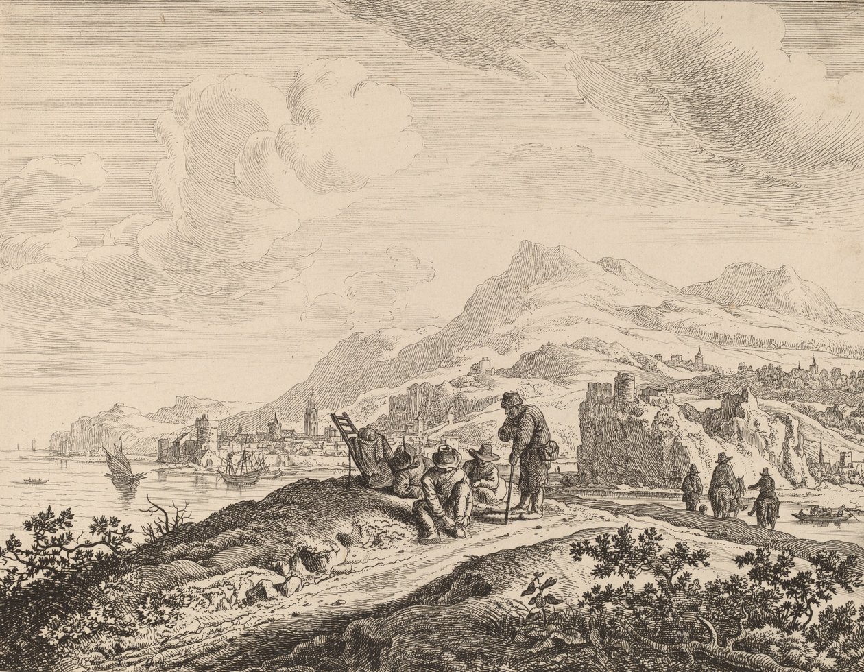 View of the River Rhine by Jan van Aken