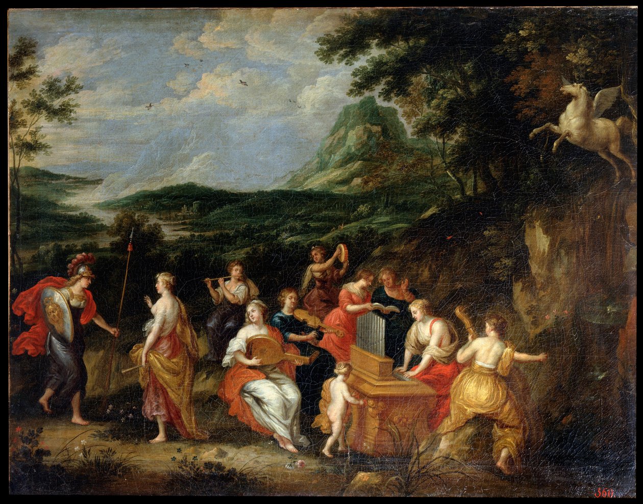 Pallas Athena and Muses by Jan van Balen