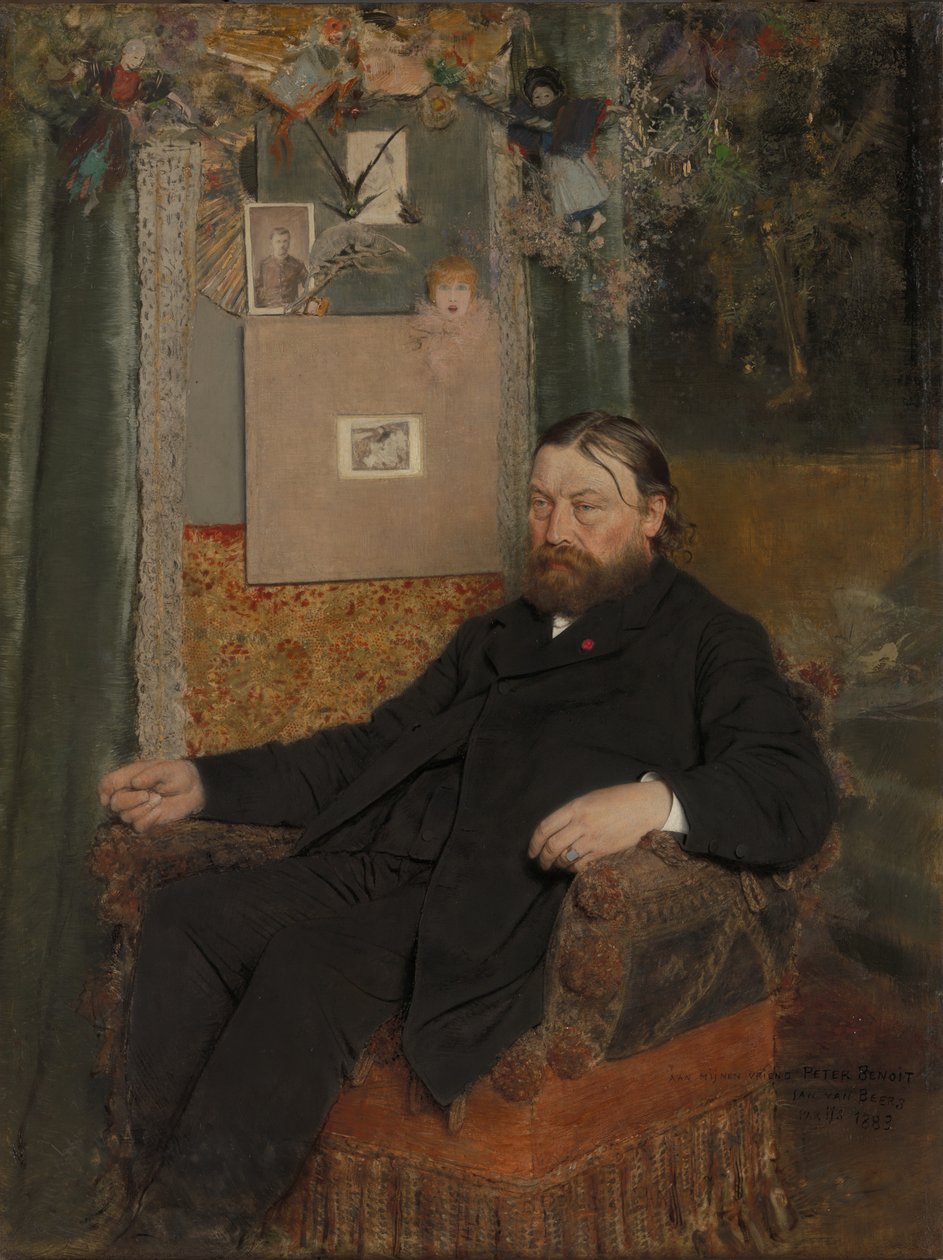 The Composer Peter Benoit by Jan van Beers