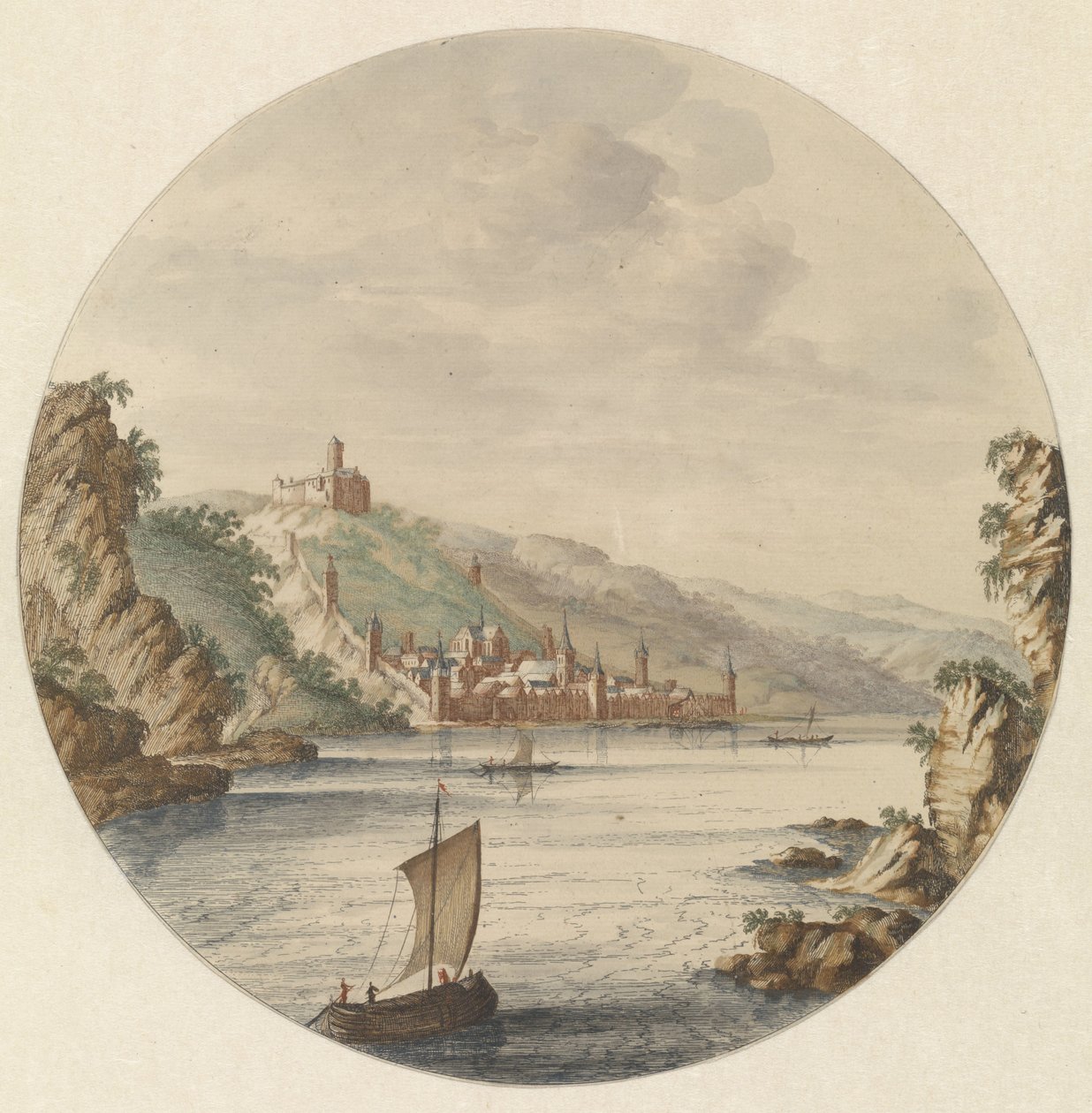 View of the City of Bacharach by Jan van Call (I)