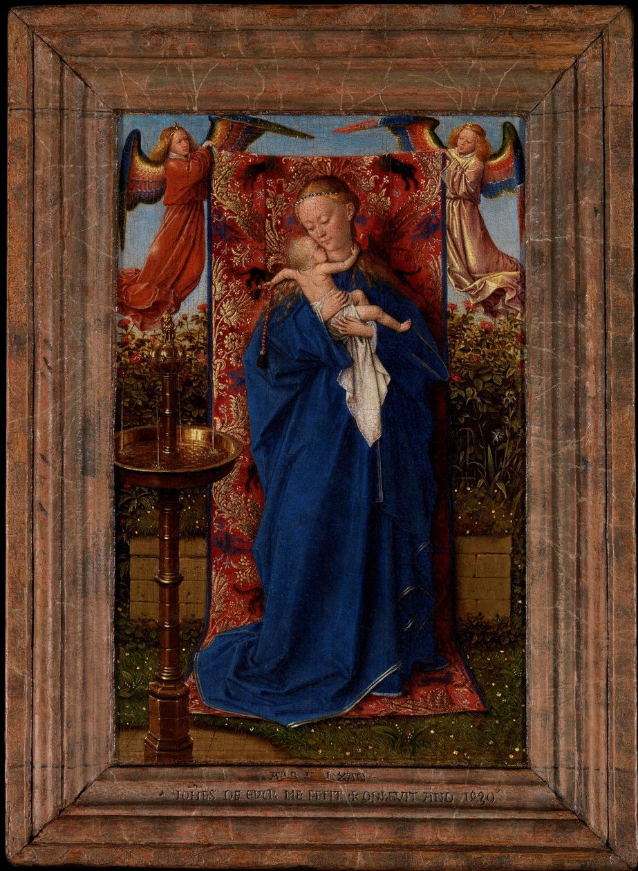 Madonna and Child at the Fountain by Jan van Eyck