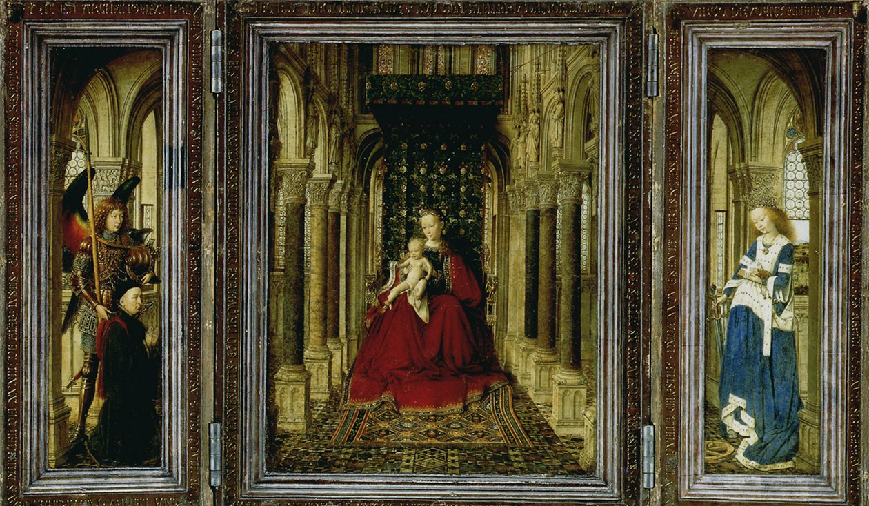 The Dresden Altarpiece Triptych by Jan van Eyck