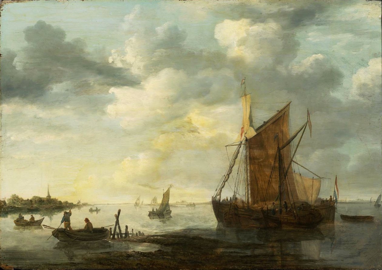 Evening on the Maas by Jan van Goyen