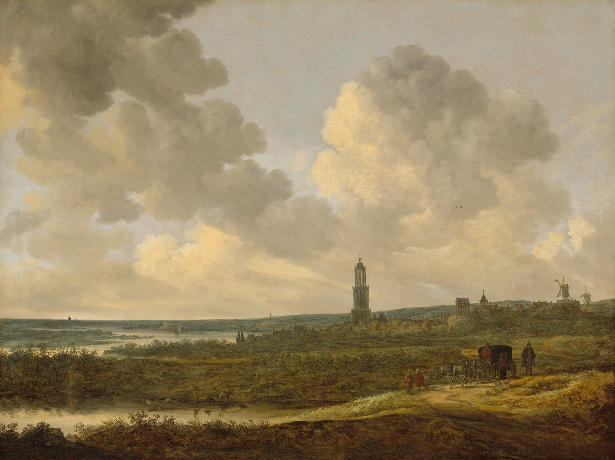 View of Rhenen by Jan van Goyen