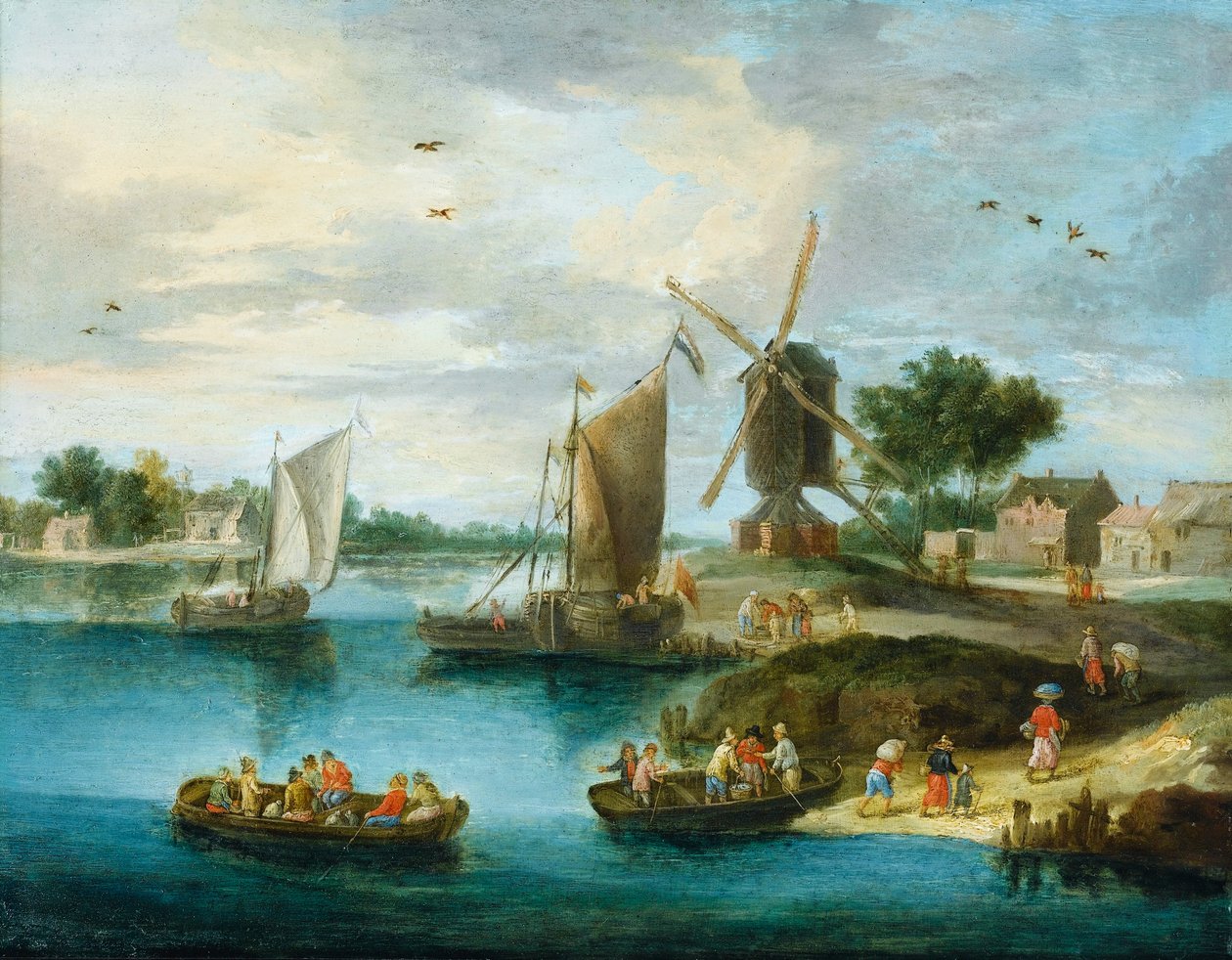 Landscape with a Mill by Jan van Kessel the Elder