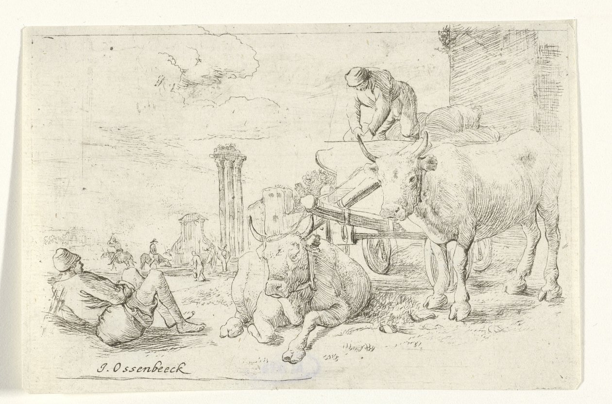Ox Cart by Jan van Ossenbeeck
