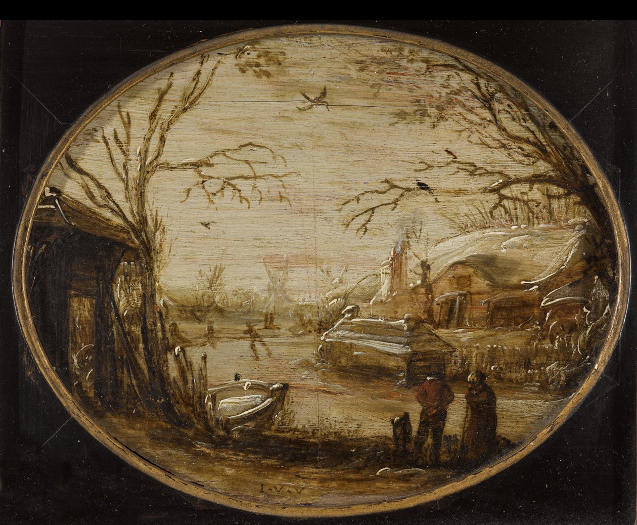 Winter Landscape by Jan van de Velde (II) (attributed to)