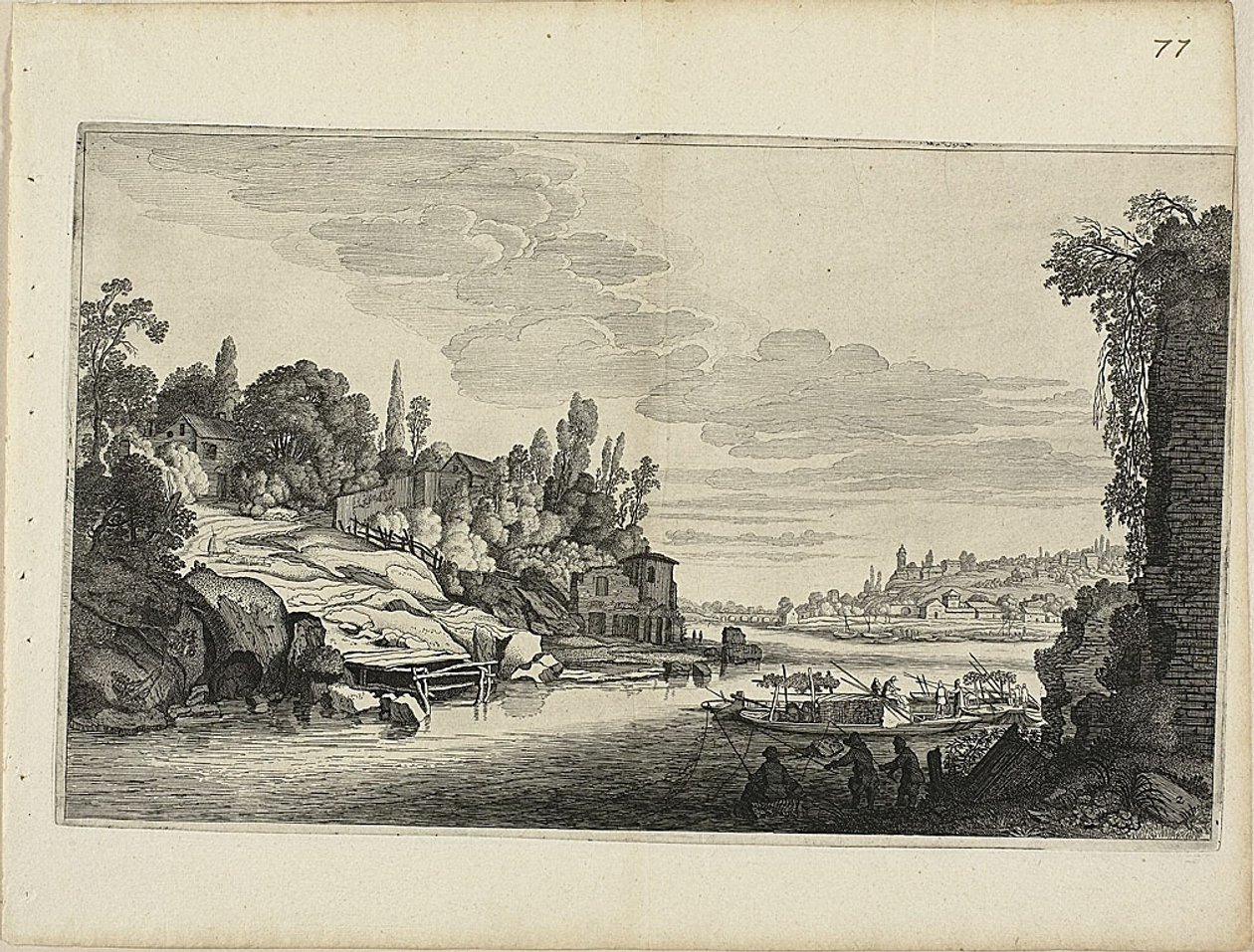 River Landscape by Jan van de Velde II