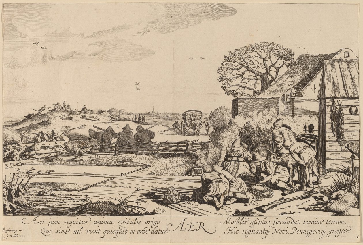 Air by Jan van de Velde II after Willem Buytewech