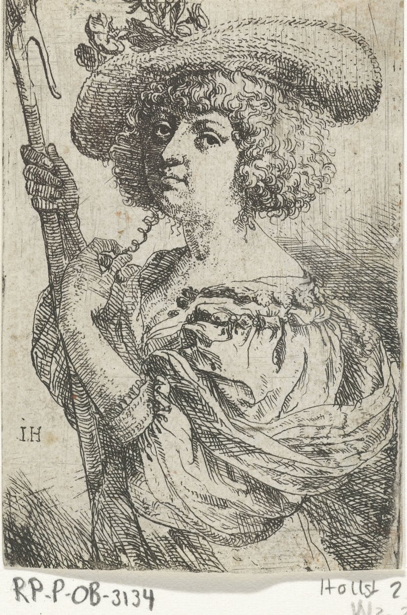 Shepherdess by Jan van den Hoecke