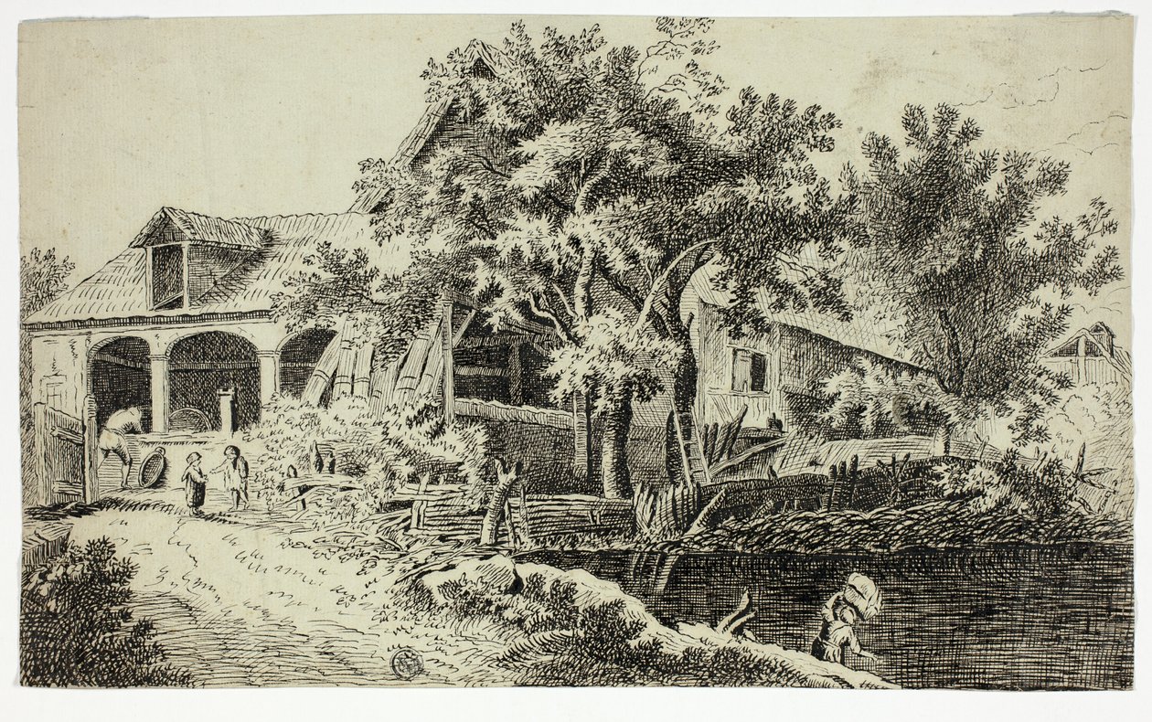 Mill by the Stream by Jan van der Straet