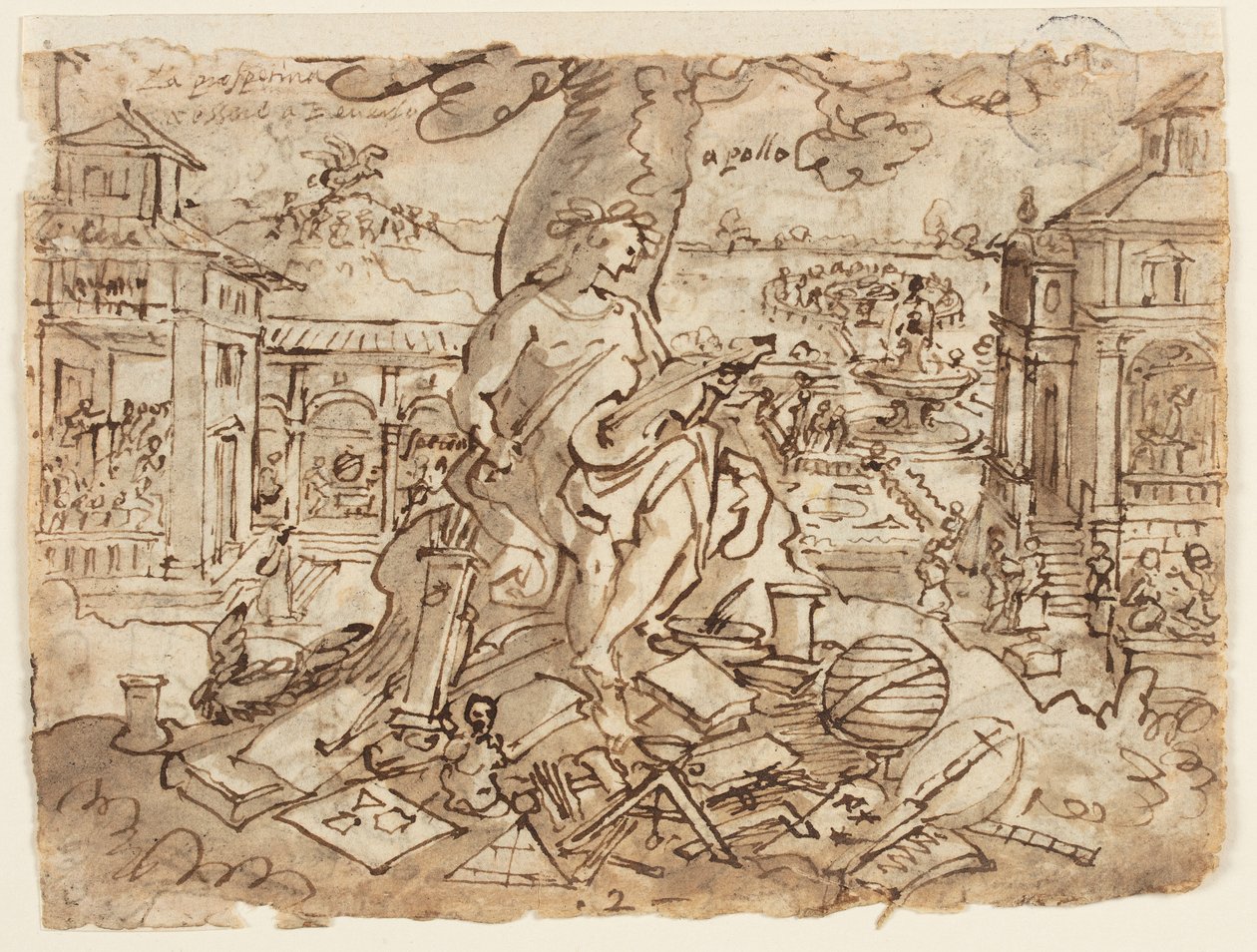 Apollo (Litterae) by Jan van der Straet, called Stradanus