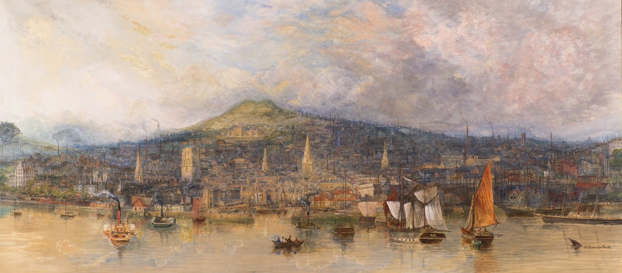 Dundee from the River by Jane Stewart Smith