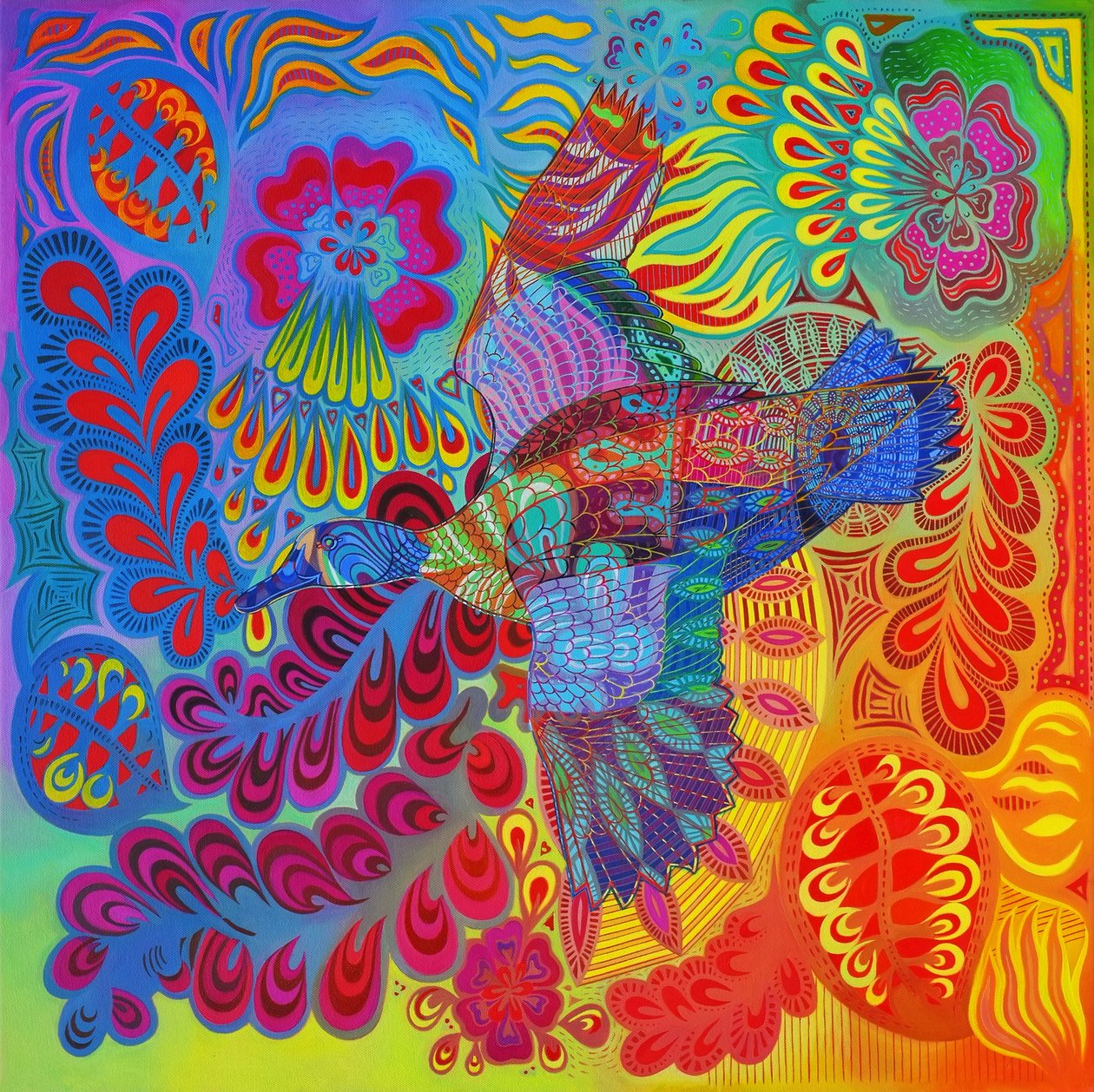 Flying Duck by Jane Tattersfield