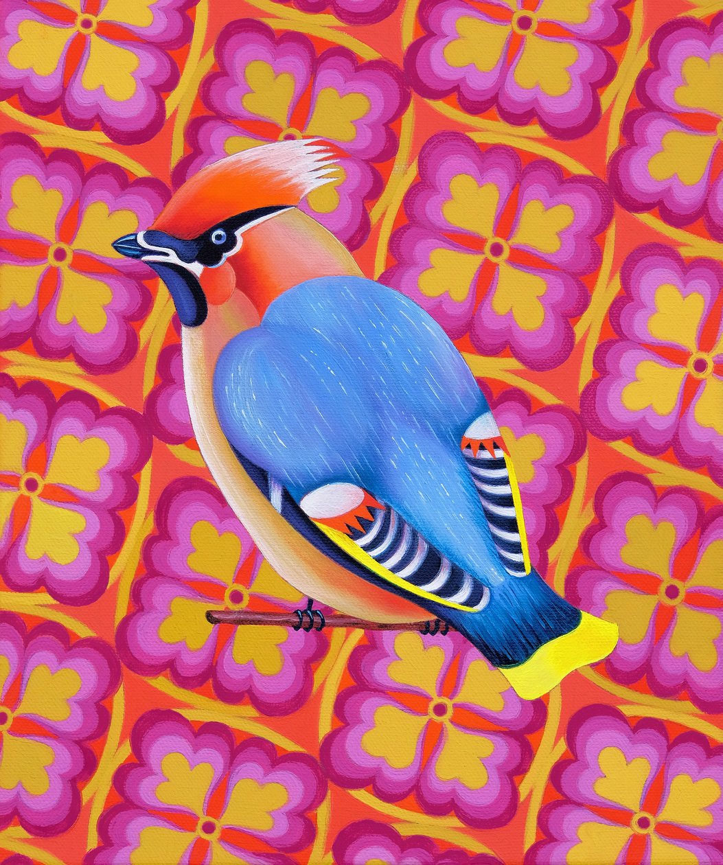 Waxwing, 2023 by Jane Tattersfield