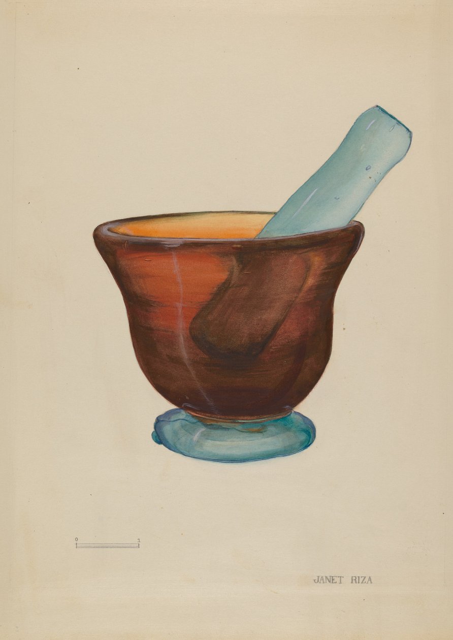 Mortar and Pestle by Janet Riza