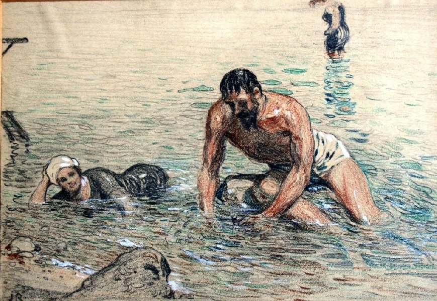 Swimmer by Janis Rozentals