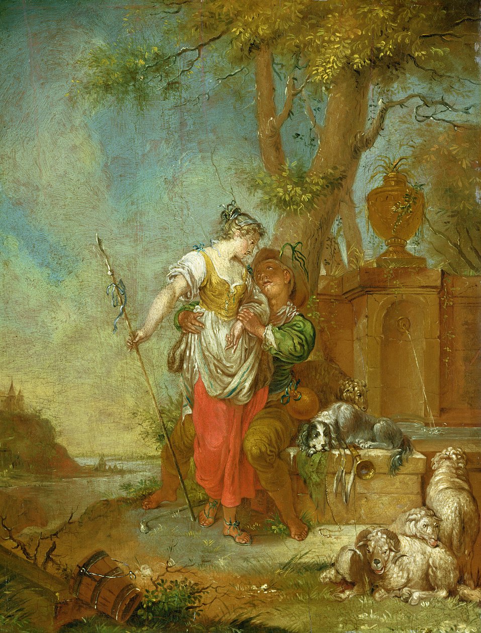 Shepherd and Shepherdess by Januarius Zick