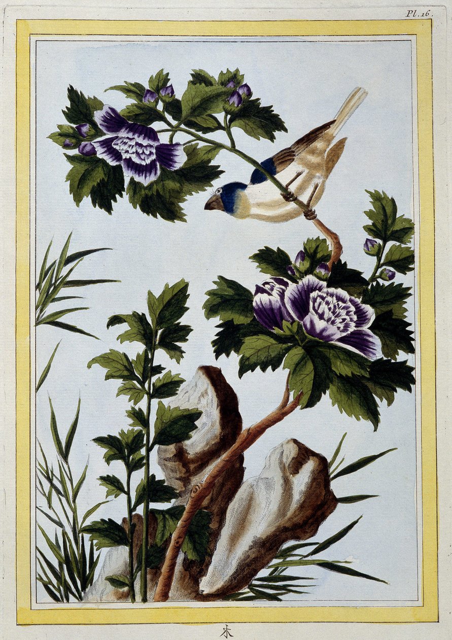 Bird - Japanese print by Japanese School