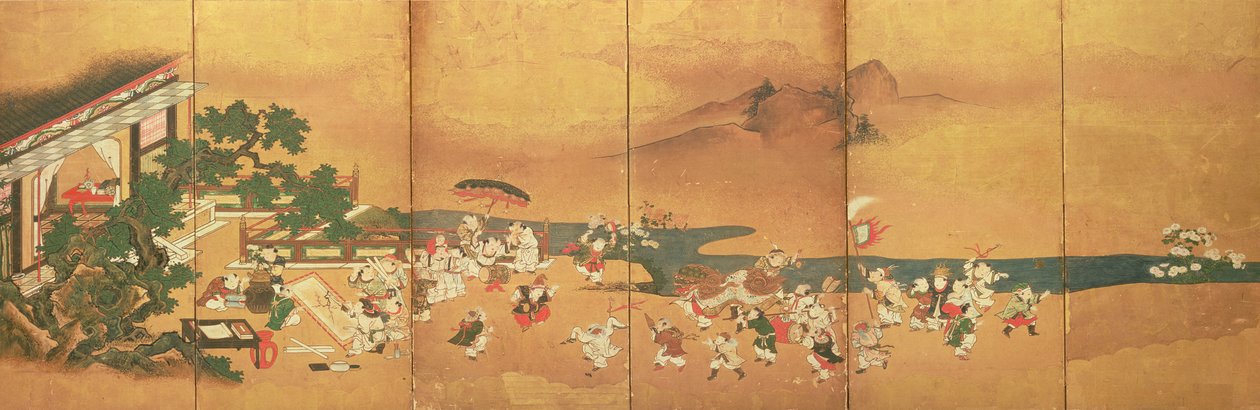 Chinese Children at Play, Edo Period by Japanese School
