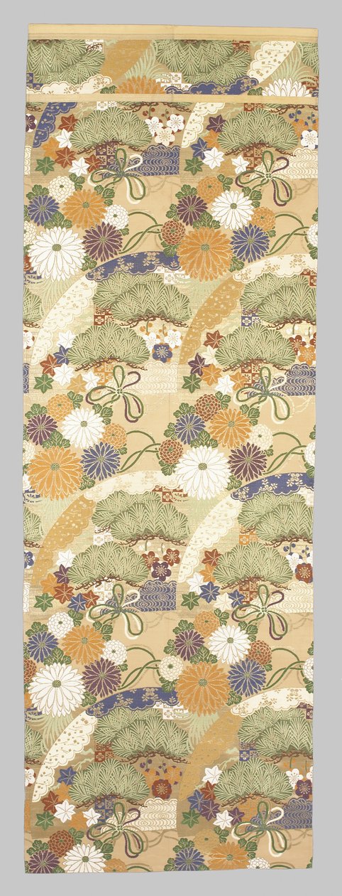 Obi Fragment by Japanese School