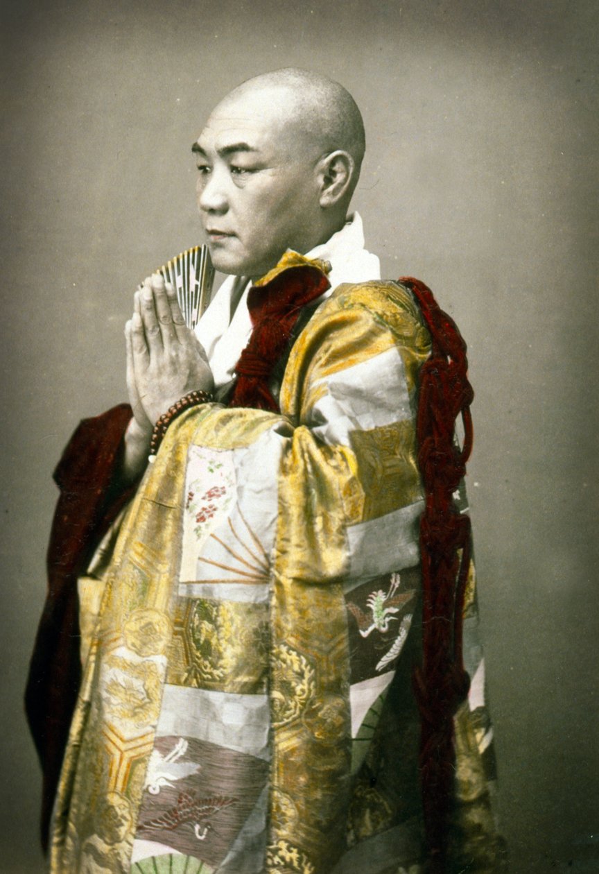Portrait of a Shinto priest, c.1880 by Japanese School