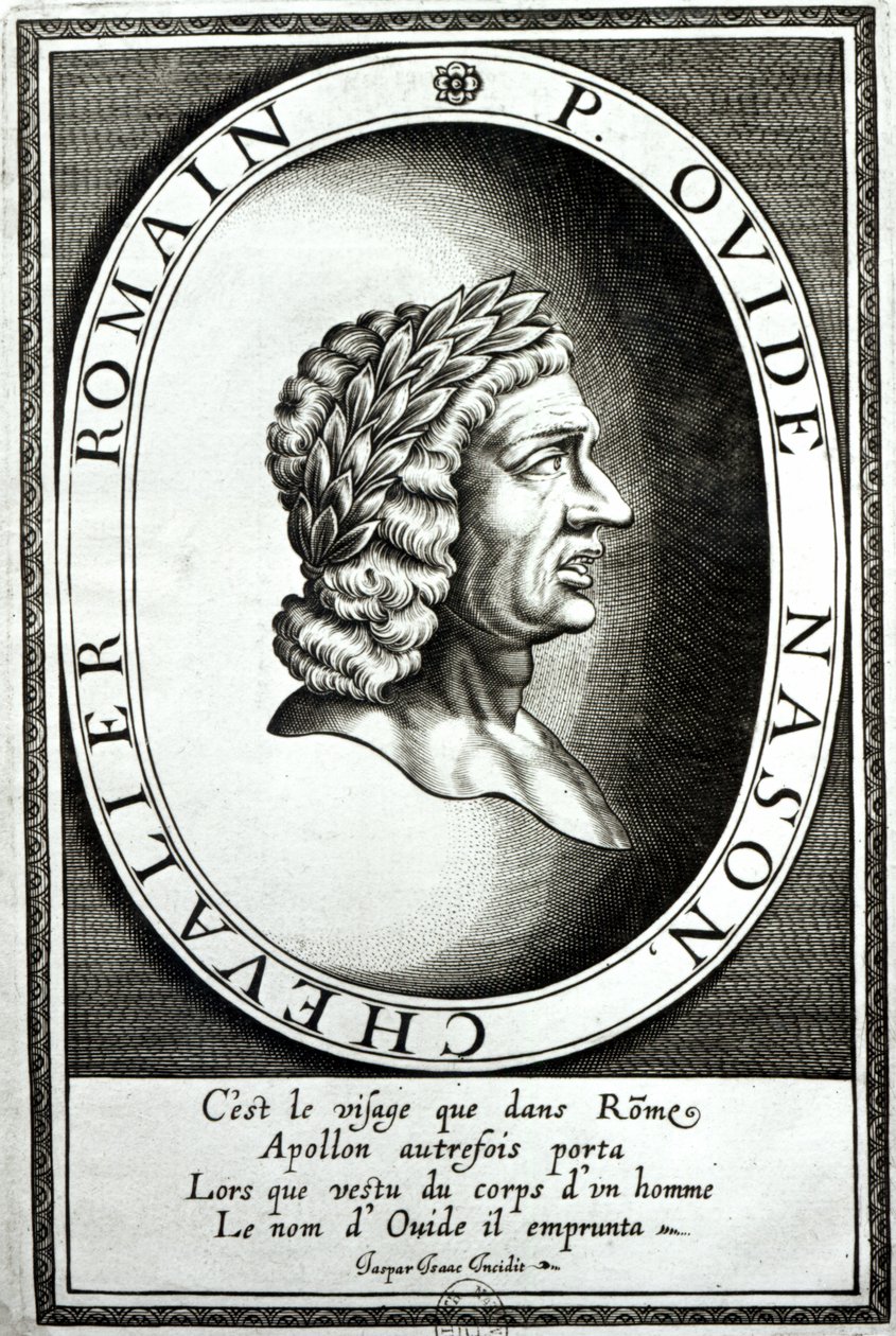 Portrait of Ovid (Publius Ovidius Naso) (43BC-17AD) by Jaspar de Isaac