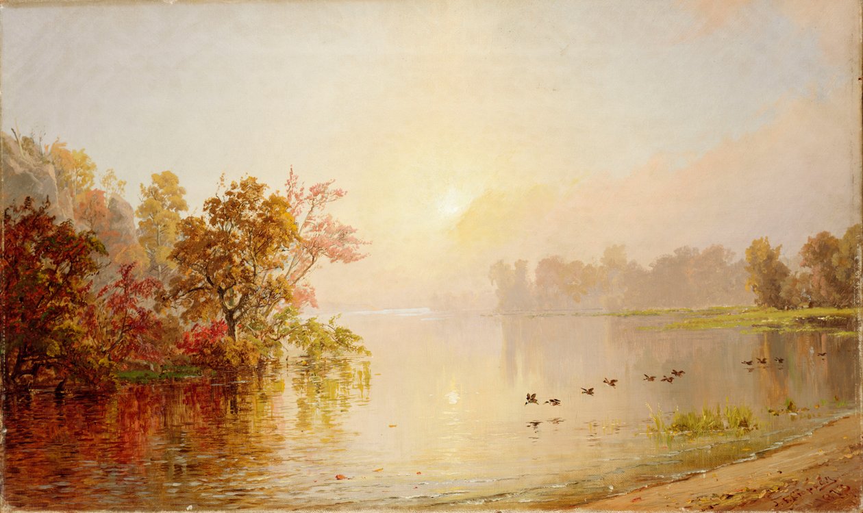 Hazy Afternoon - Autumn by Jasper Francis Cropsey