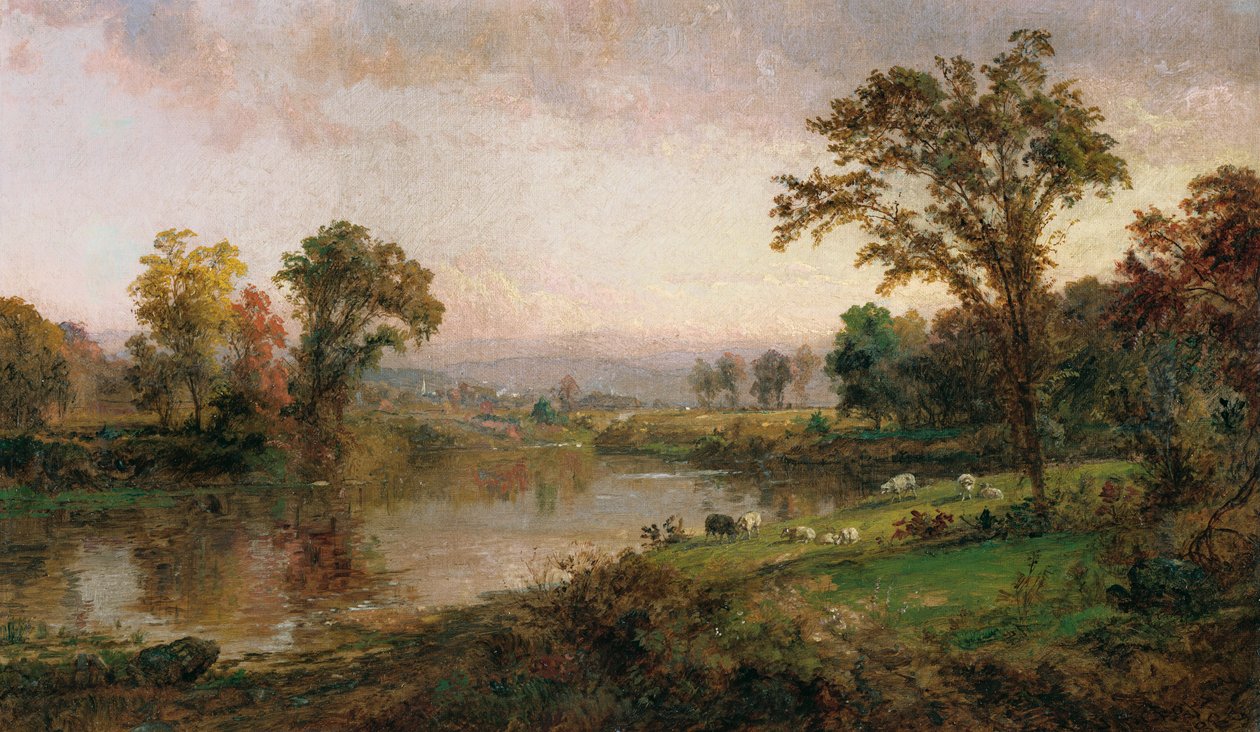 Riverscape - Early Autumn by Jasper Francis Cropsey