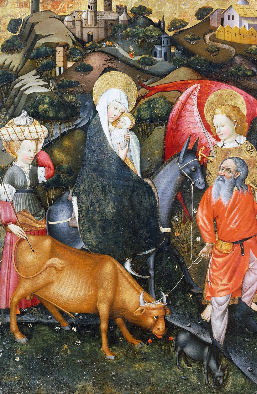Flight into Egypt, altarpiece from Verdu by Jaume Ferrer