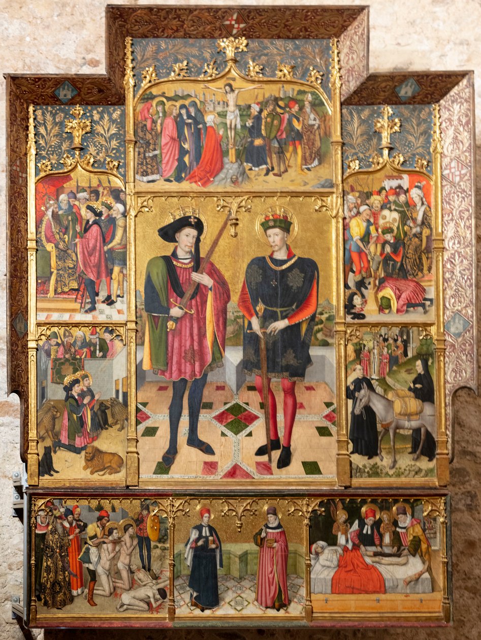 Altarpiece (Retaule dels Sants Abdó i Senén) by Jaume Huguet