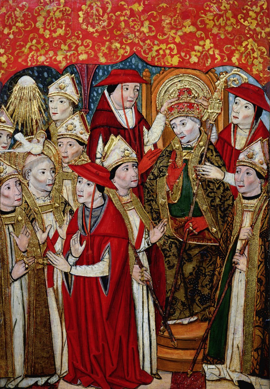 Election of Fabian to the Papacy by Jaume Huguet