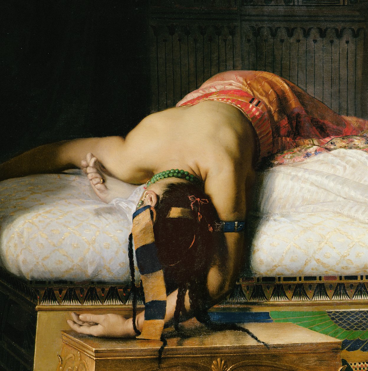Death of Cleopatra (detail) by Jean Andre Rixens