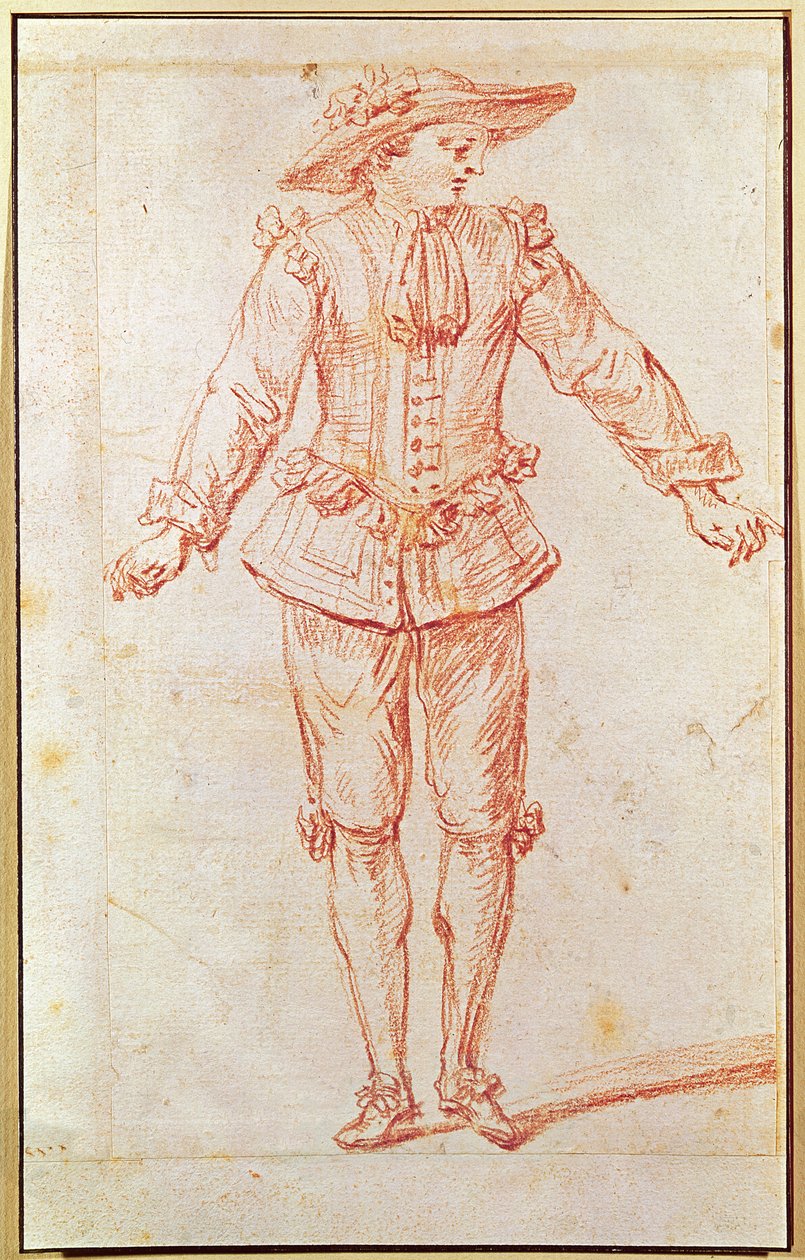 A Dancer from the Paris Opera by Jean Antoine Watteau