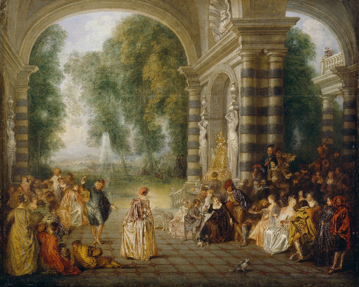 The Pleasures of the Ball by Jean Antoine Watteau