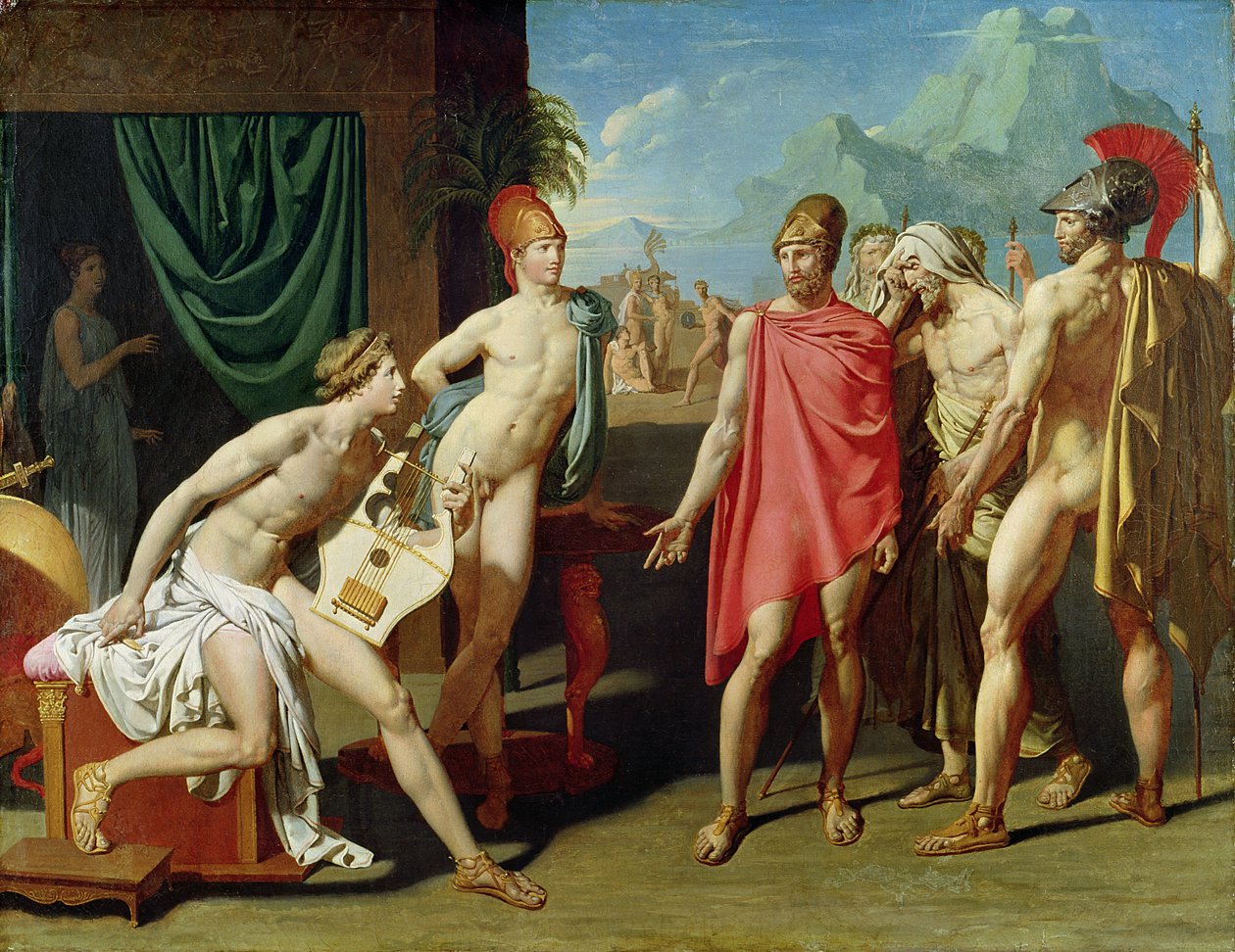 Ambassadors Sent by Agamemnon to Urge Achilles to Fight, 1801 by Jean Auguste Dominique Ingres