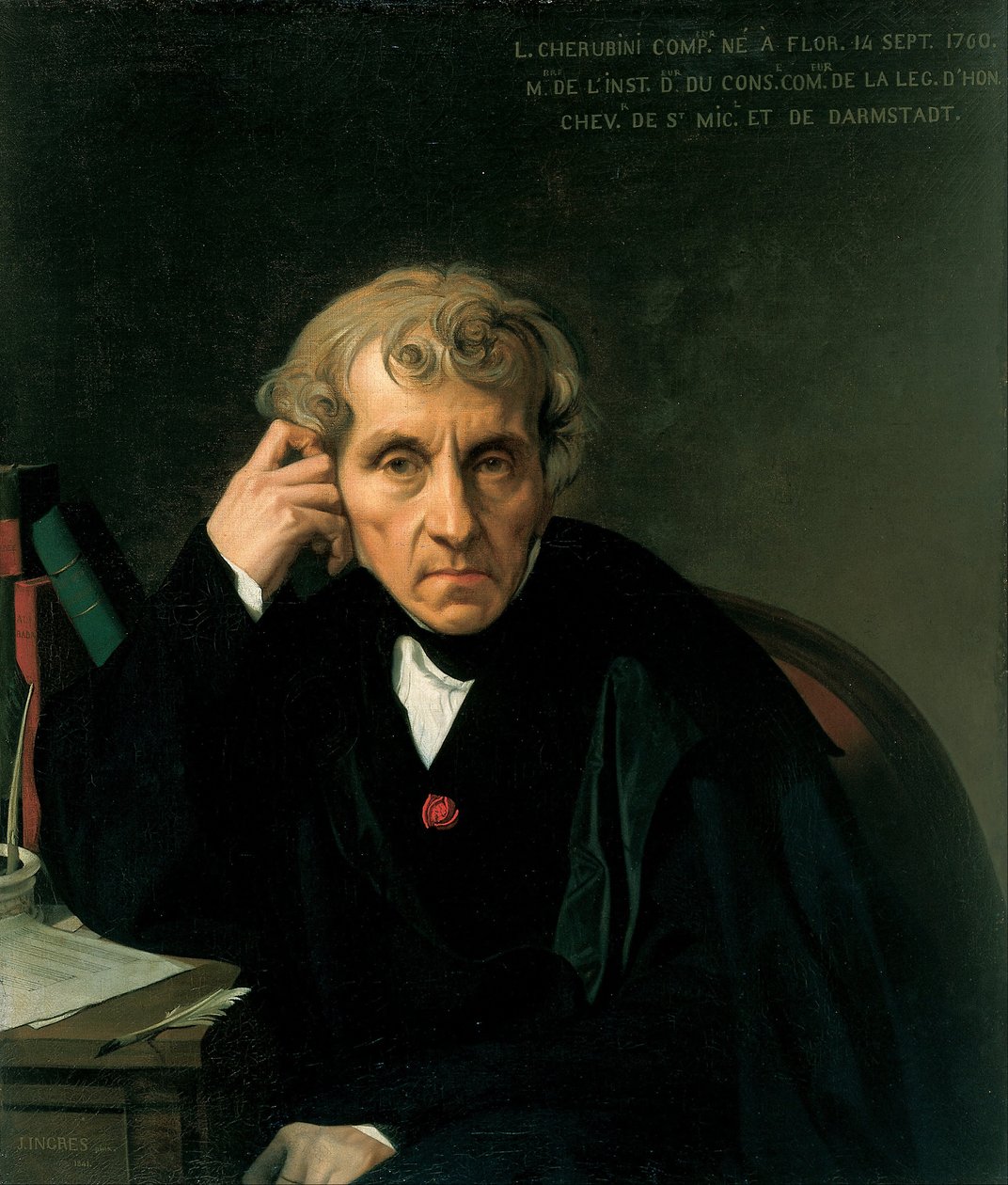 Luigi Cherubini by Jean Auguste Dominique Ingres