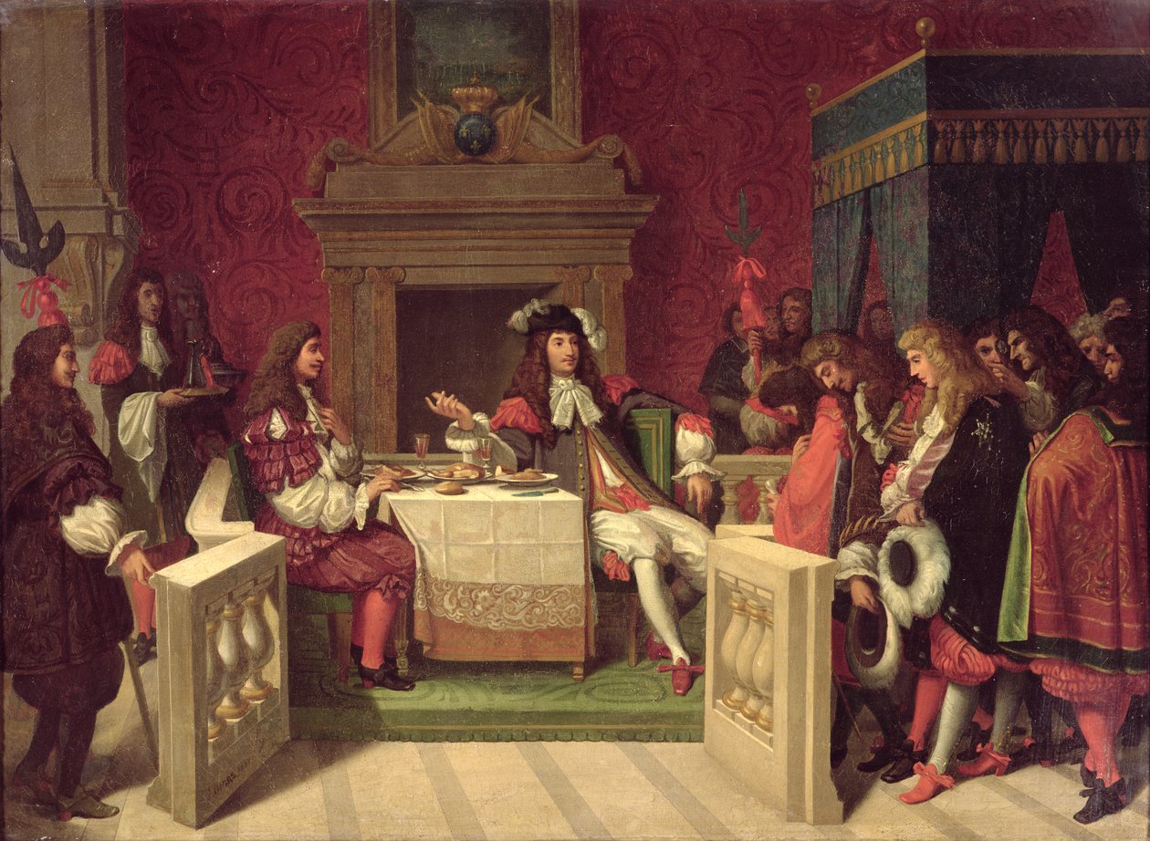 Moliere Dining with Louis XIV by Jean Auguste Dominique Ingres