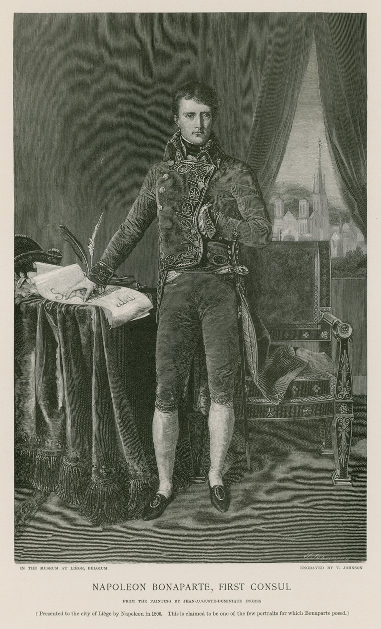 Napoleon Bonaparte, First Consul by Jean Auguste Dominique Ingres