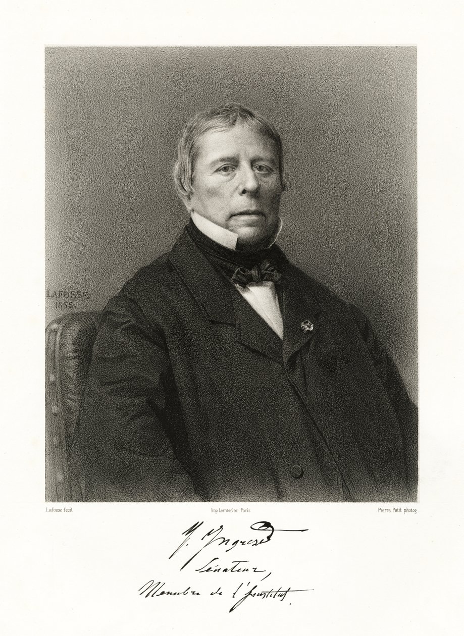 Jean Auguste Dominique Ingres by Jean Baptiste Adolphe Lafosse