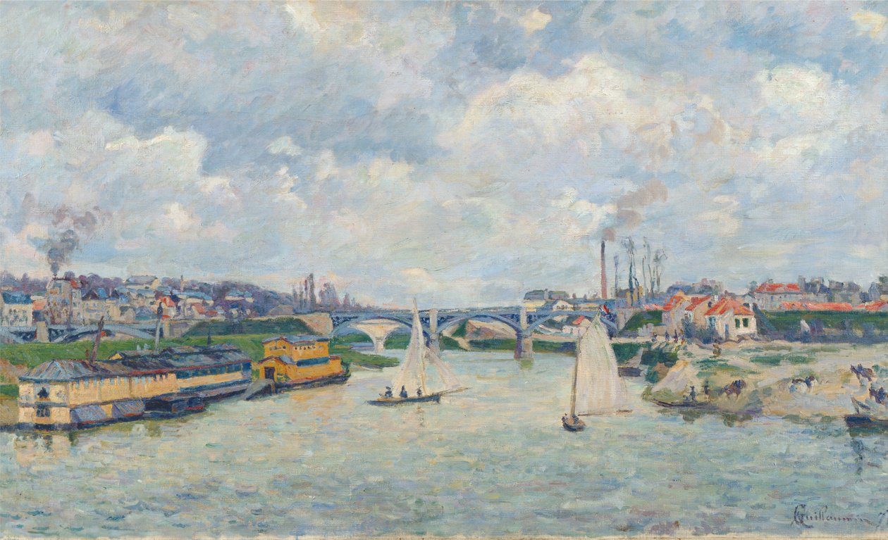 Charenton Port by Jean Baptiste Armand Guillaumin