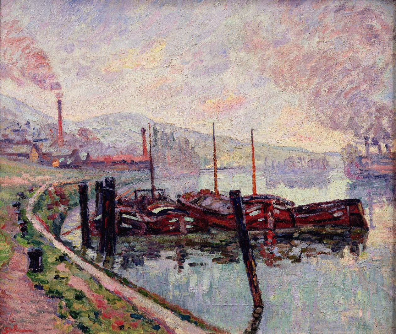Coal Barges by Jean Baptiste Armand Guillaumin