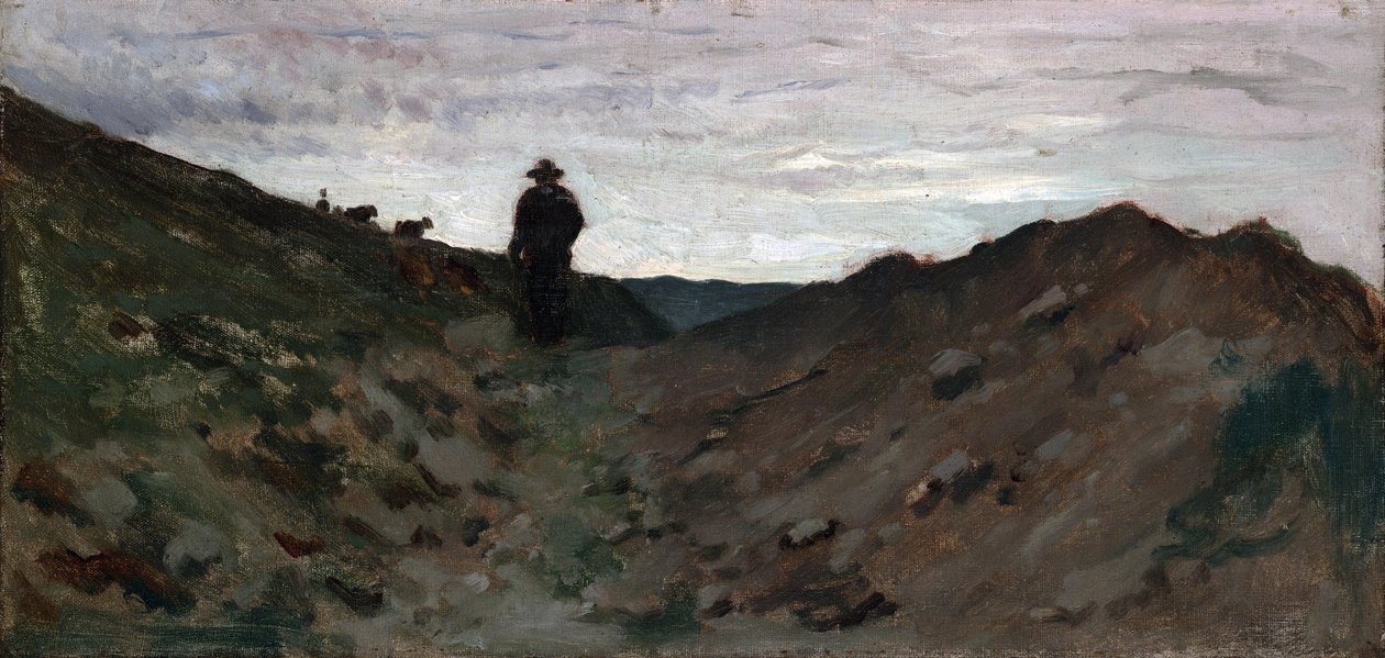 Landscape with Figure by Jean Baptiste Camille Corot