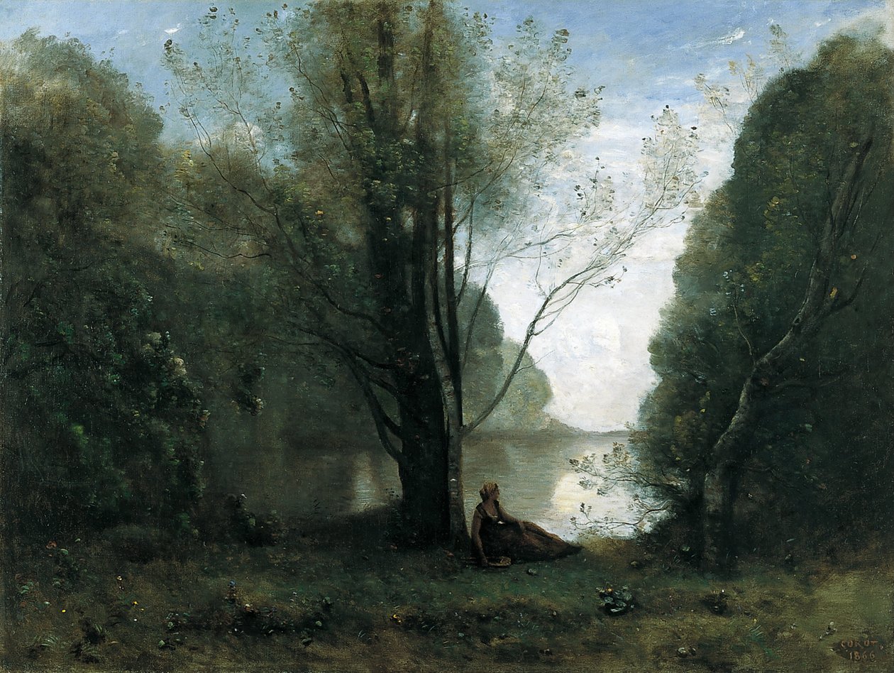 The Solitude. Recollection of Vigen, Limousin by Jean Baptiste Camille Corot