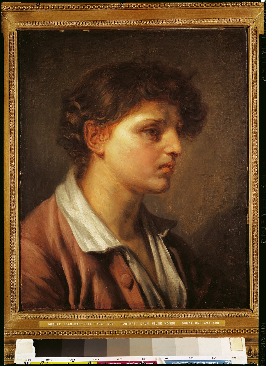 Portrait of a Young Man by Jean Baptiste Greuze