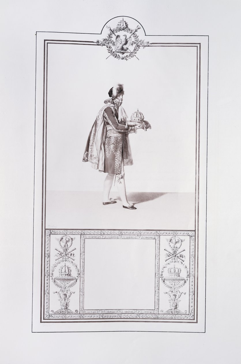 Costume of a French Prince for the Coronation of Emperor Napoleon I and Empress Josephine in Paris on 2 December, 1804, Illustration from the 