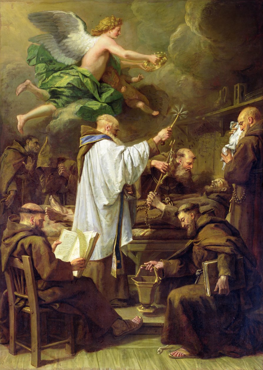 The Death of St. Francis, c.1713 by Jean Baptiste Jouvenet