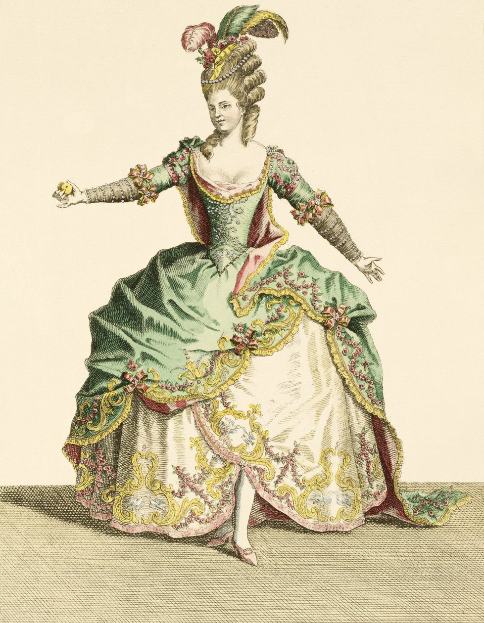 Costume for Venus in several operas, engraved by the artist, c.1780 by Jean Baptiste Martin