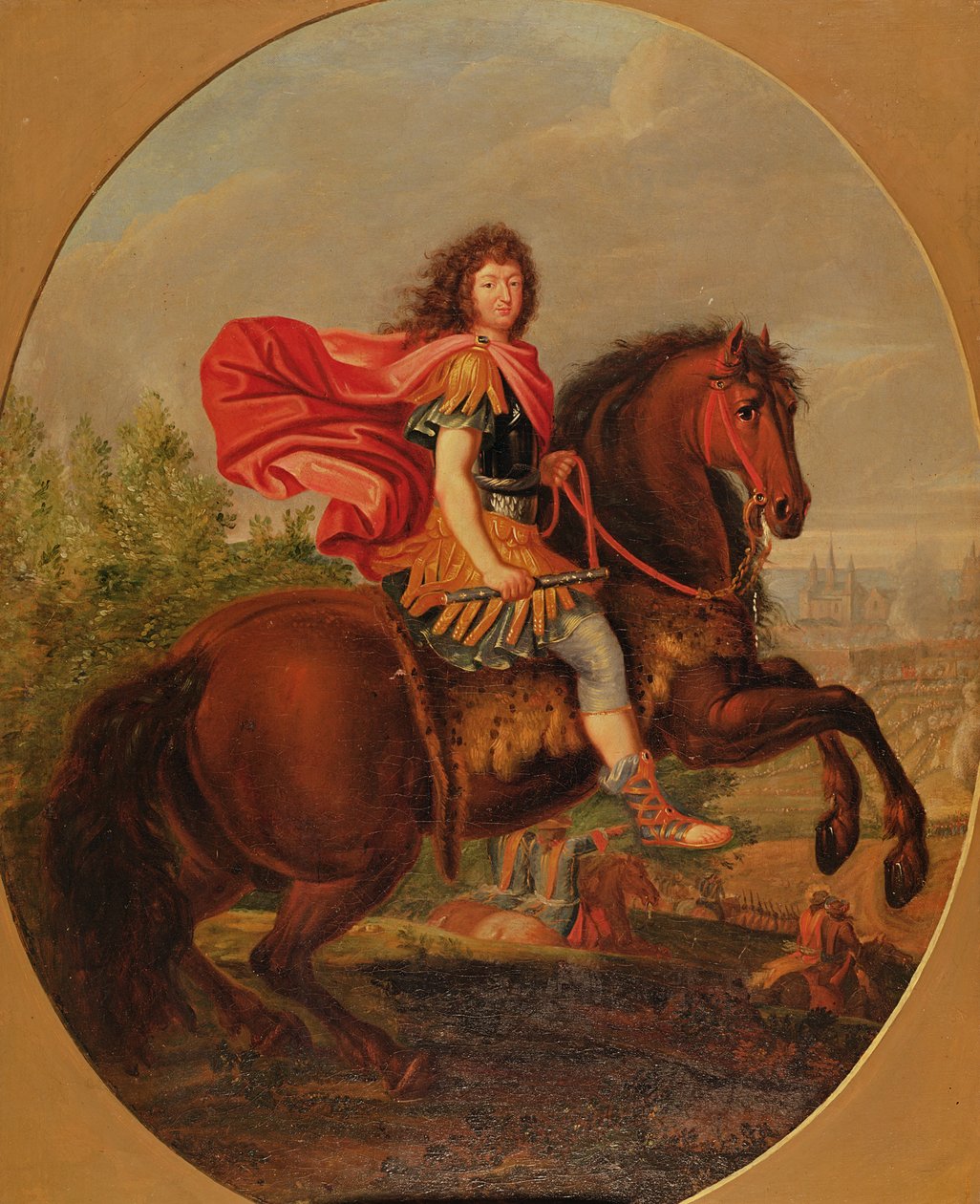 Equestrian portrait of Louis XIV by Jean Baptiste Martin