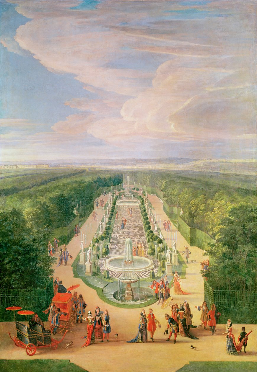 Perspective View of the Grove from the Galerie des Antiques at Versailles by Jean Baptiste Martin